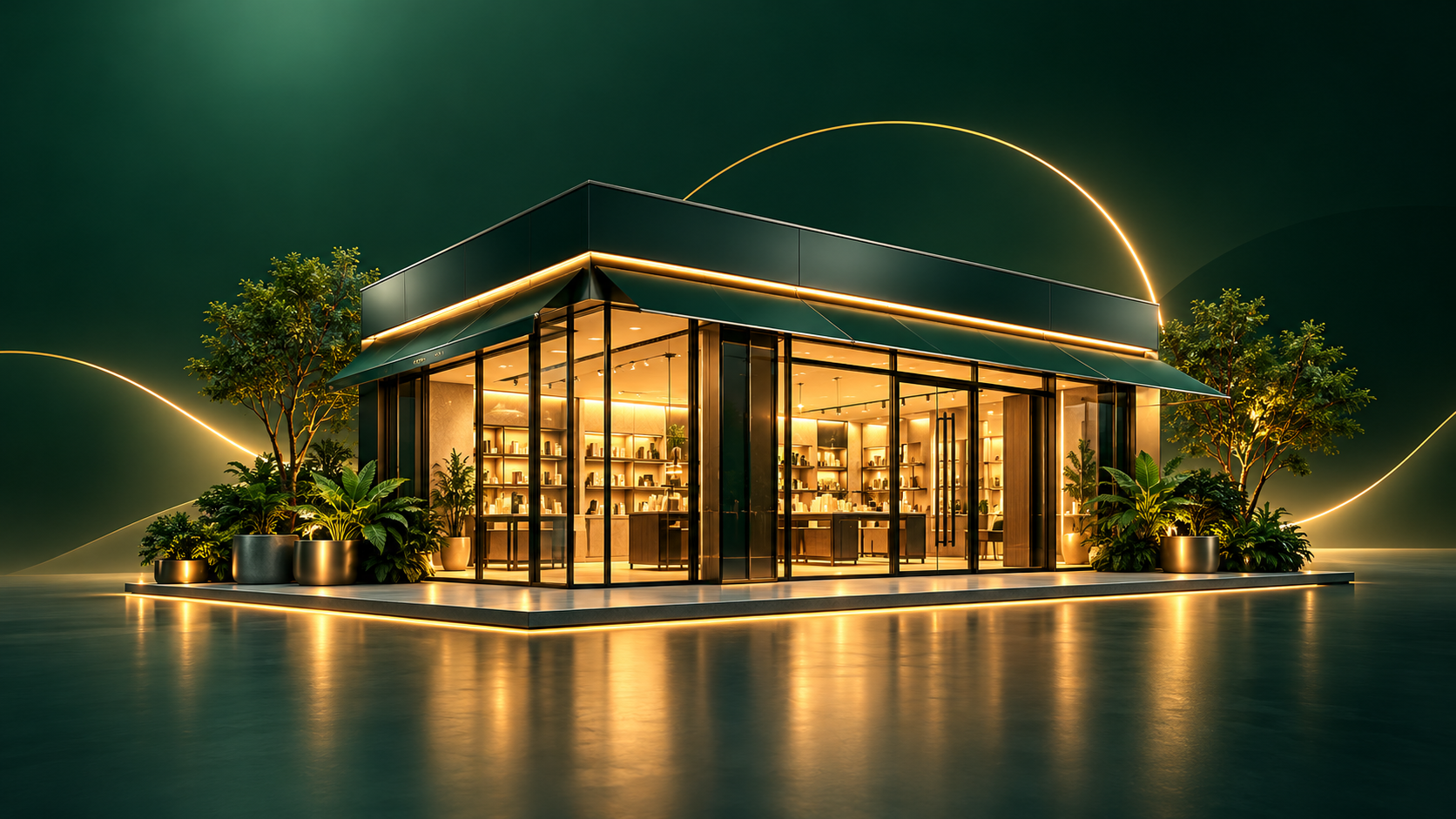 Franchise building illustration