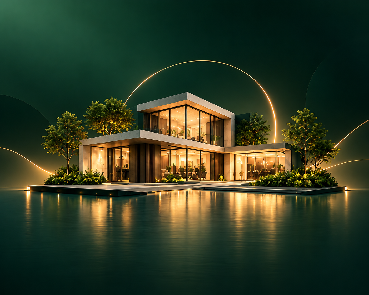 Architectural rendering of premium residential property